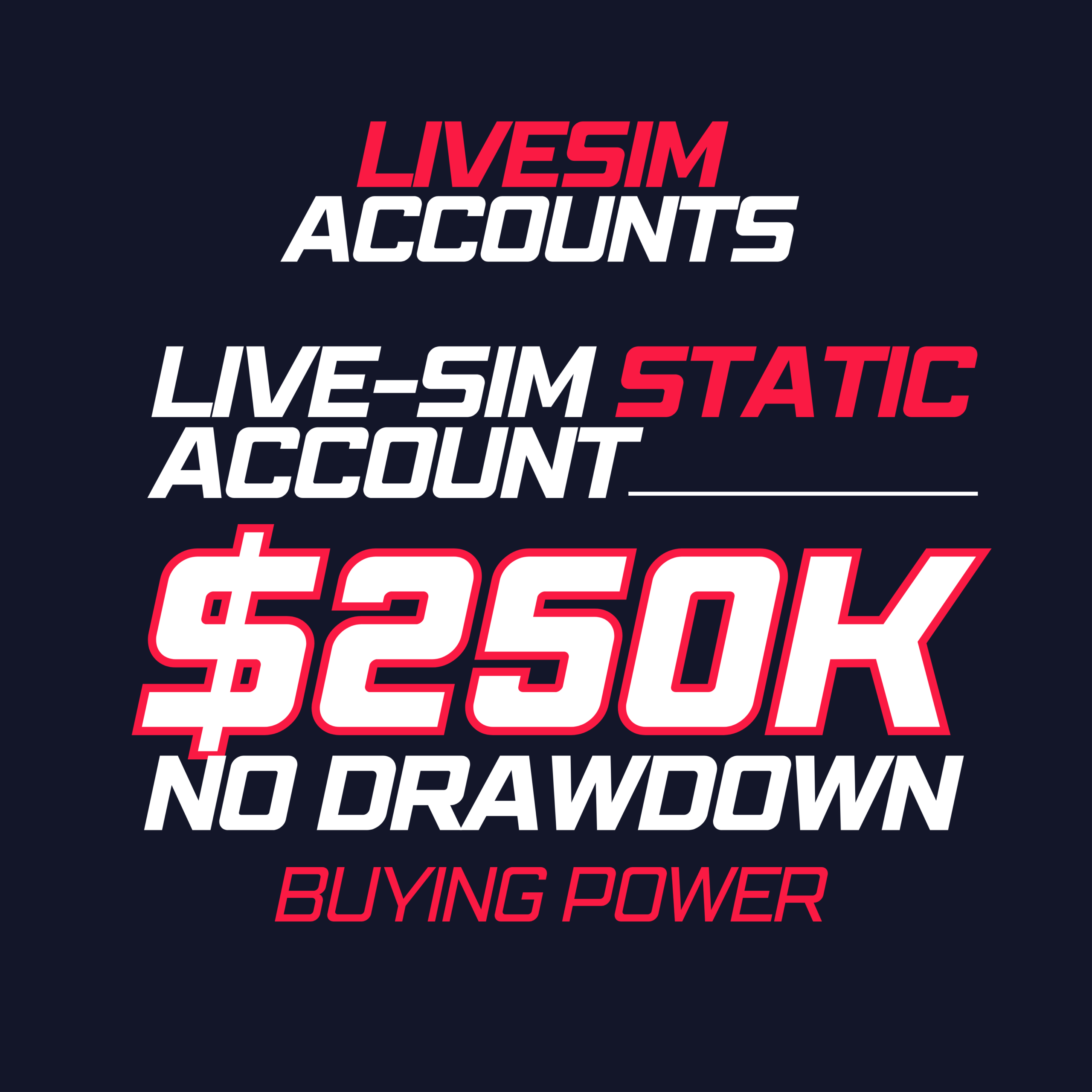 Cuenta Titan 250k Live Sim Static